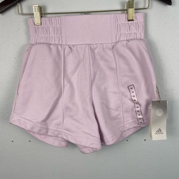 NWT Adidas Women's Pastel Pink Shorts Size XS - Picture 1 of 5